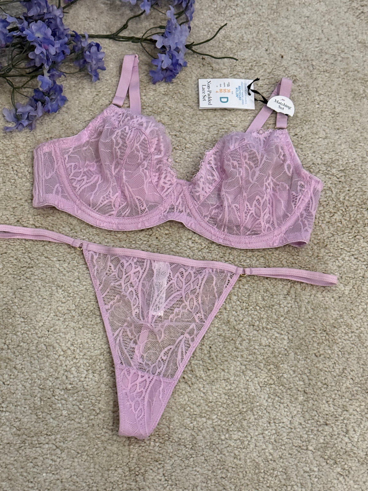 Non Padded Lingerie Set