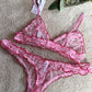Non Padded Printed Lingerie Set