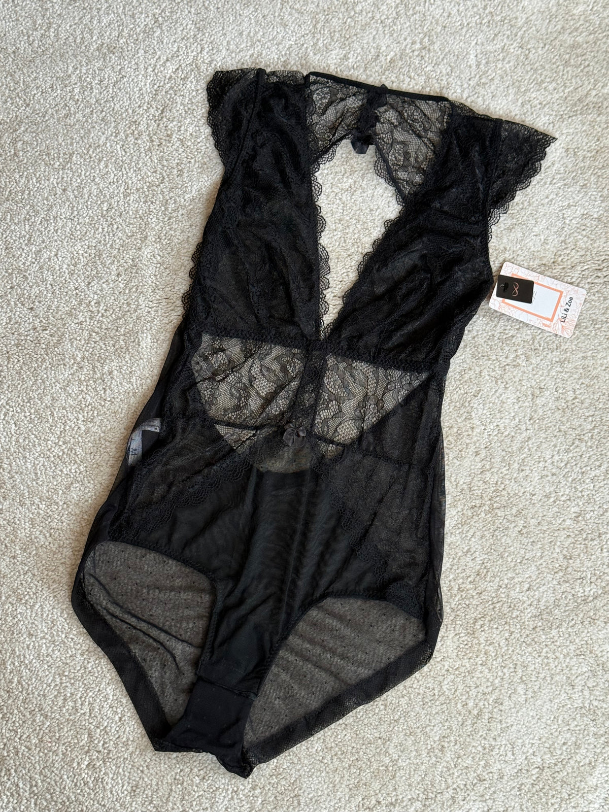 Lace Plunge Bodysuit