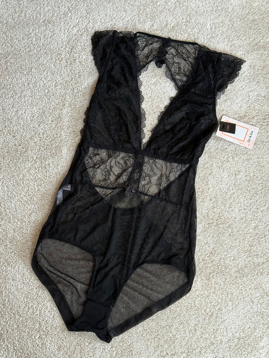 Lace Plunge Bodysuit