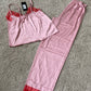 Satin Cami and PJ Set