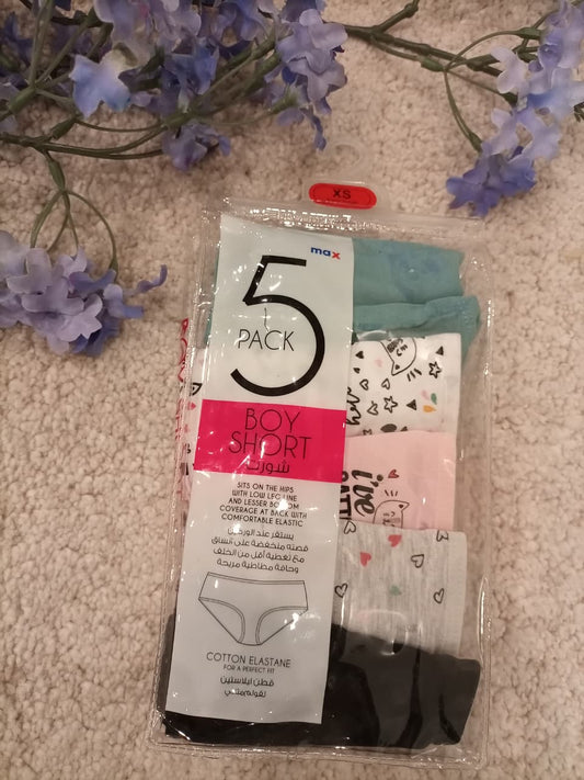5 Pack Boy Shorts