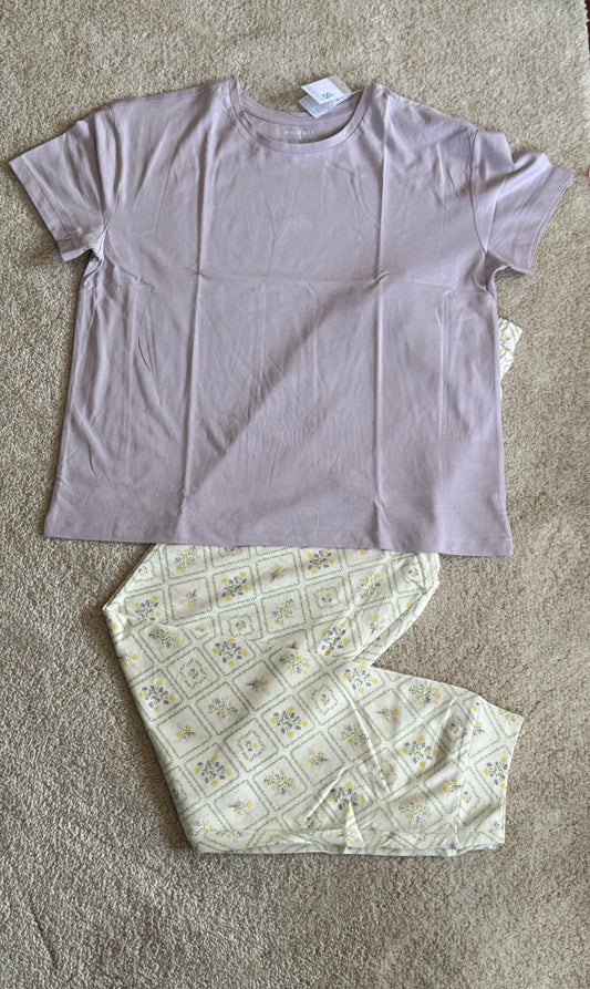 Cotton Short Sleeve PJ Set