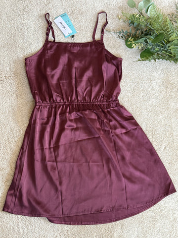 Satin Lace Cutout Nightie