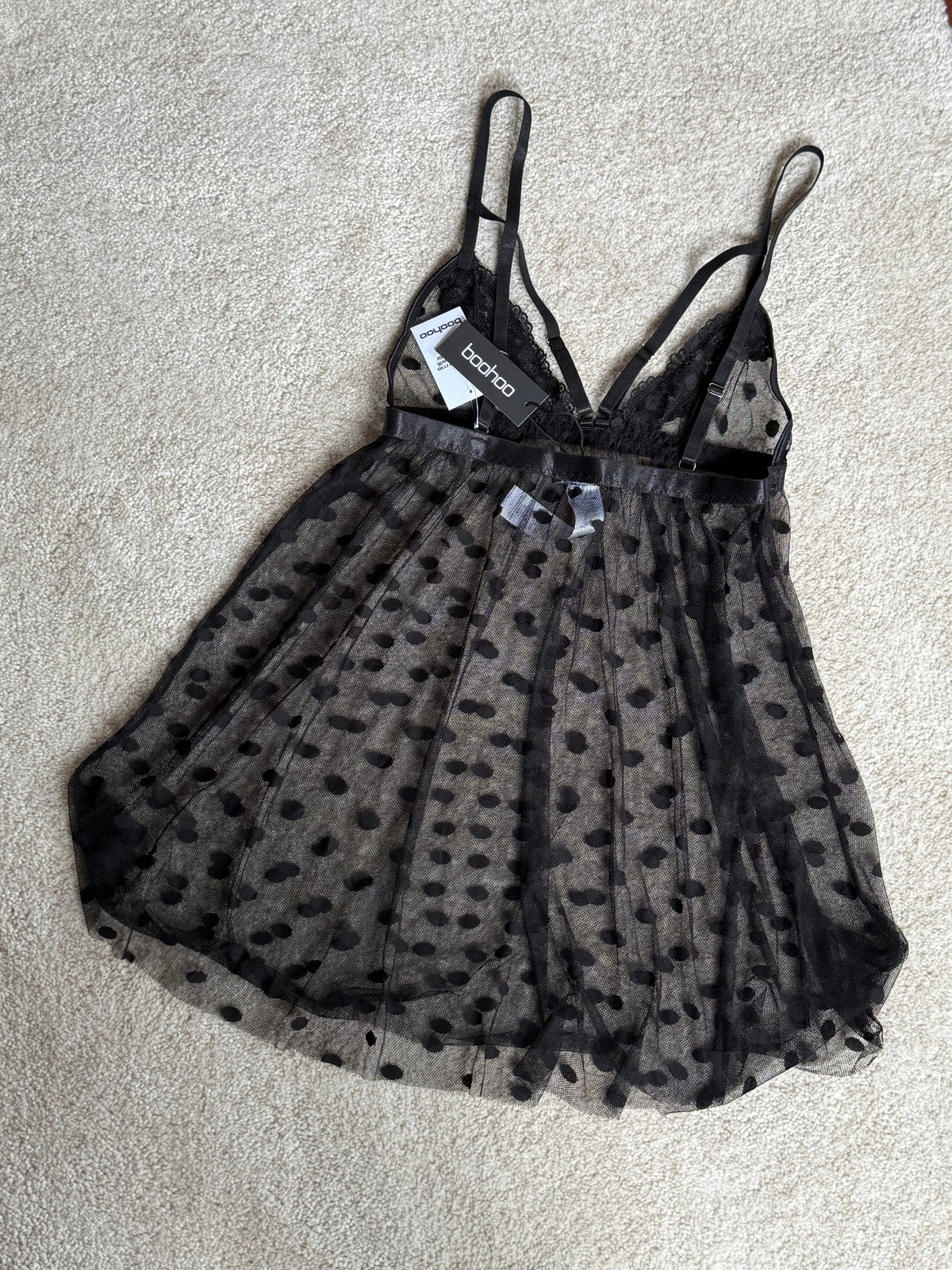 Dot Mesh Babydoll