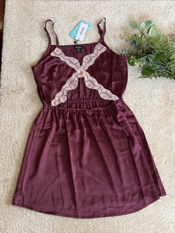 Satin Lace Cutout Nightie