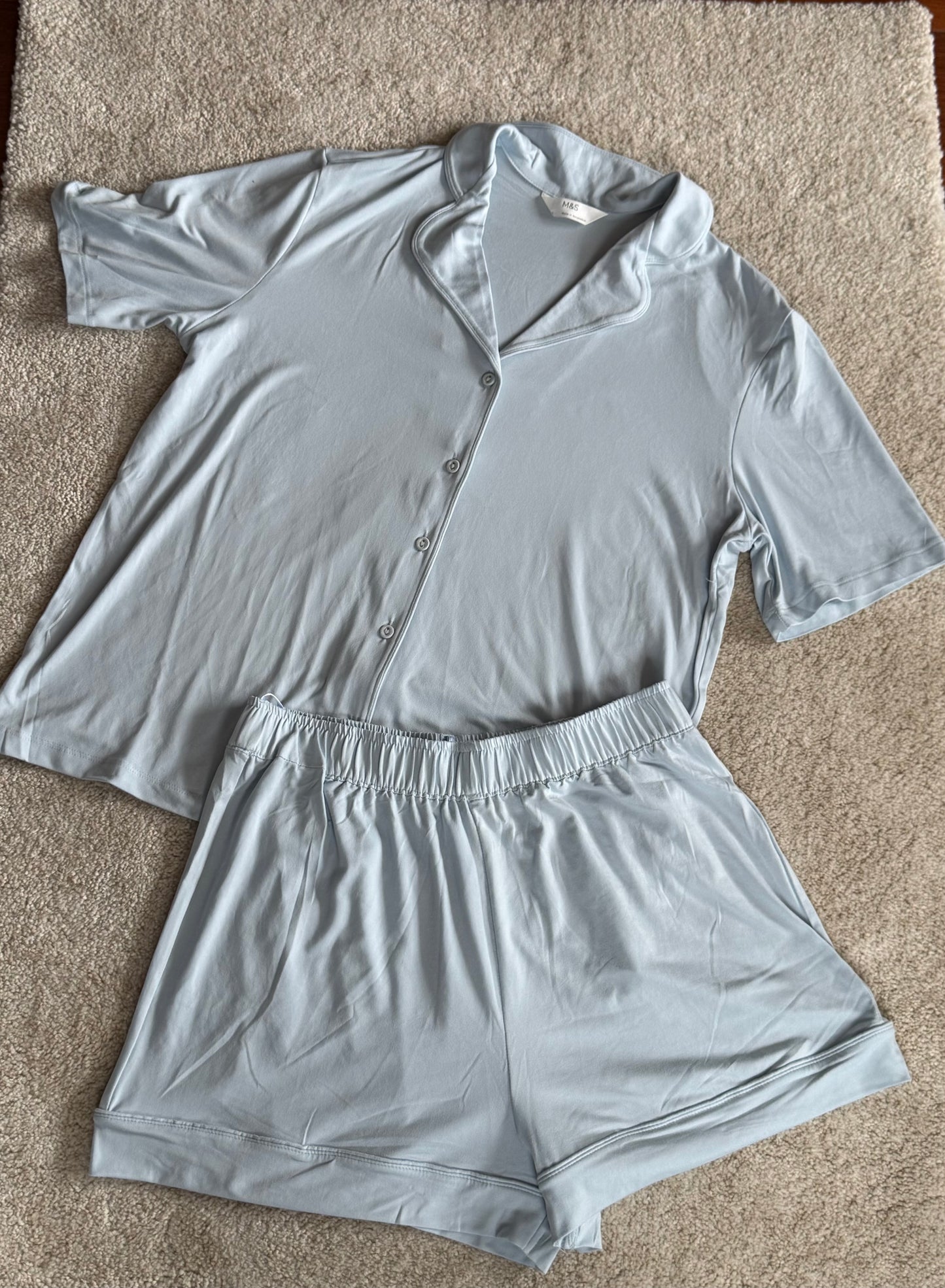 M&S Soft Touch Shortie Set