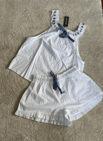 Cami and Frill Shorts Set