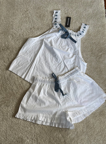 Cami and Frill Shorts Set