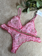 Non Padded Printed Lingerie Set