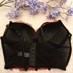 Embroidered Demi Corset Bra