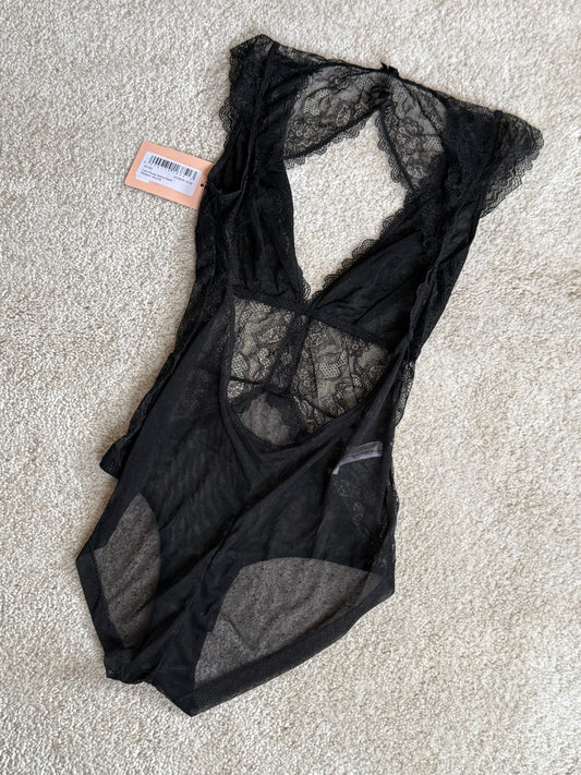 Lace Plunge Bodysuit