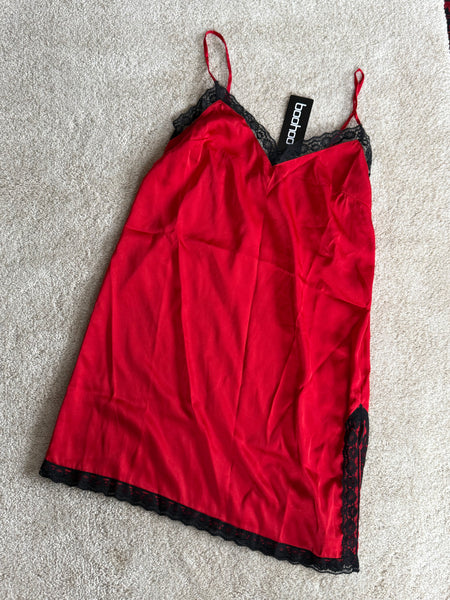 Satin Lace Trim Nightie