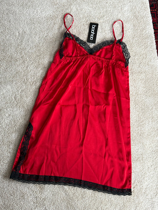 Satin Lace Trim Nightie
