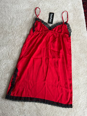 Satin Lace Trim Nightie