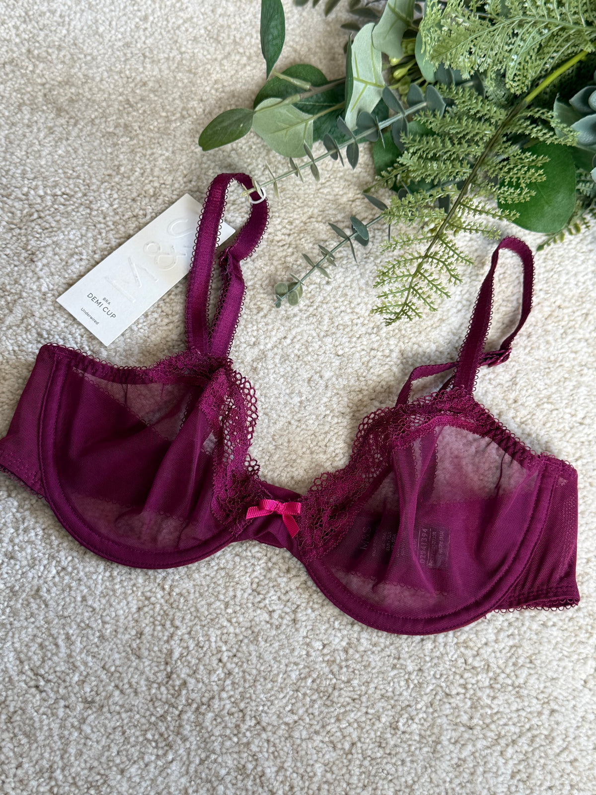 M&S Non Padded Demi Bra
