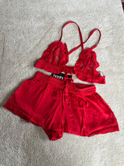 Ruffle Top and Shorts Set