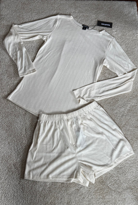 Pointelle Top and Shorts Set