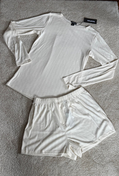 Pointelle Top and Shorts Set