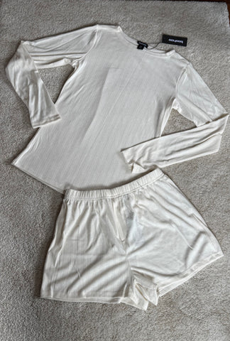 Pointelle Top and Shorts Set