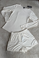 Pointelle Top and Shorts Set